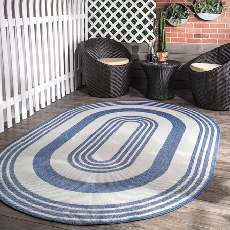 Nuloom Robin Multi Stripe Indoor/Outdoor Area Rug 6ft x 9ft OWDN29A-O609